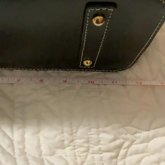 Dooney & Bourke Black Leather Tote Bag - Picture 6 of 14